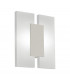 Metrass Led 2 Lamp Flush Wall Light Satin Nickel
