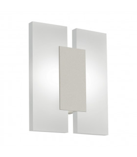 Metrass Led 2 Lamp Flush Wall Light Satin Nickel