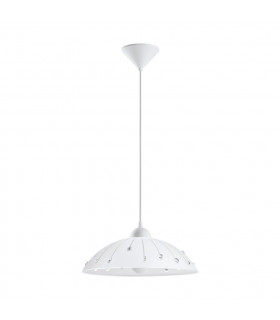 Vetro Dome Pendant Ceiling Light White