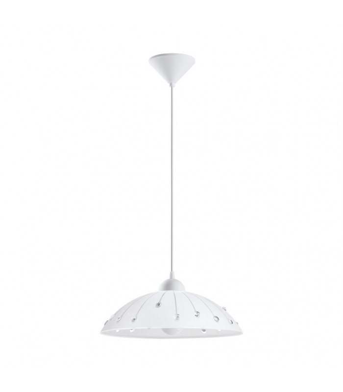 Vetro Dome Pendant Ceiling Light White