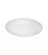 Margitta Led Patterned Glass Flush Ceiling Light White