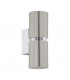 Passa 2 Lamp Up & Down Wall Light Satin Nickel Chrome