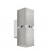 Passa 2 Lamp Up & Down Wall Light Satin Nickel Chrome