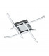 Valmora Integrated LED Semi Flush Light Chrome
