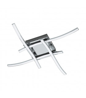 Valmora Integrated LED Semi Flush Light Chrome