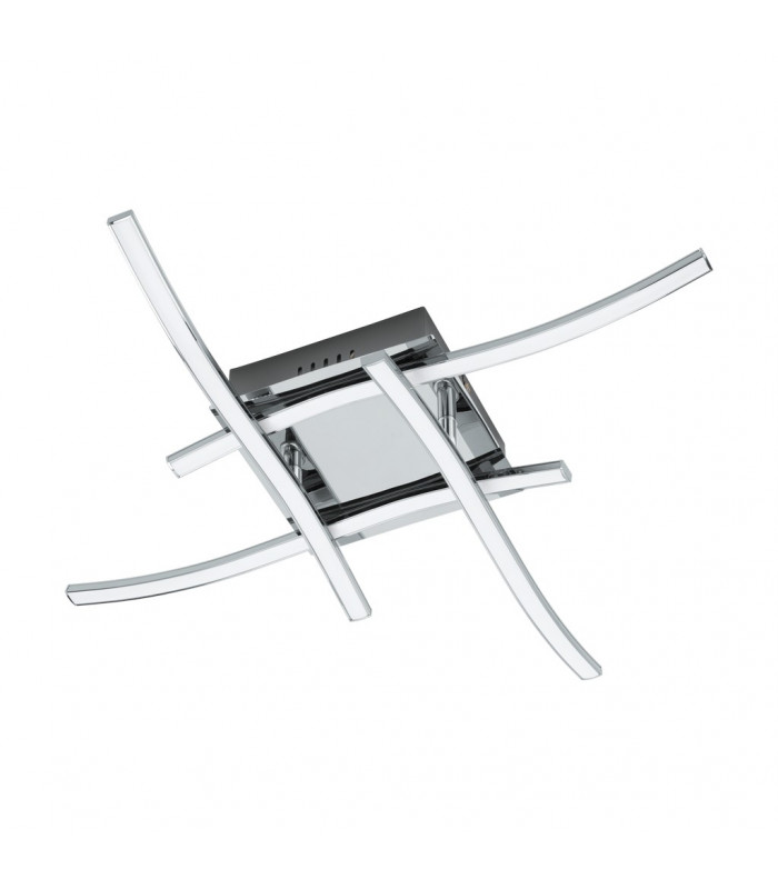 Valmora Integrated LED Semi Flush Light Chrome