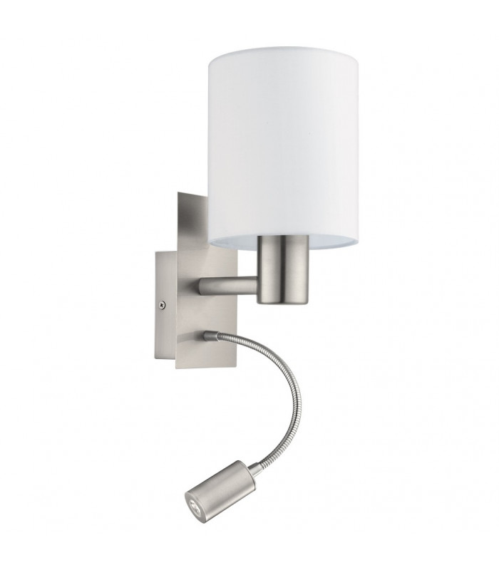 Pasteri Reading Light Satin Nickel