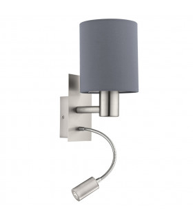 Pasteri Reading Light Satin Nickel