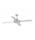Large Ceiling Fan Without Light Matt Nickel, Grey, Maple - 1