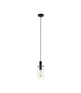 Montefino Slim Pendant Ceiling Light Black