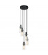 Montefino 5 Lamp Cluster Pendant Ceiling Light Black-1