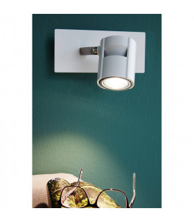 Vergiano Single Spotlight White Satin Nickel 3 Step Dimming-2
