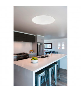 Giron Led Flush Ceiling Light White Remote Control Included CCT-2