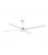 Large Ceiling Fan Without Light White - 1