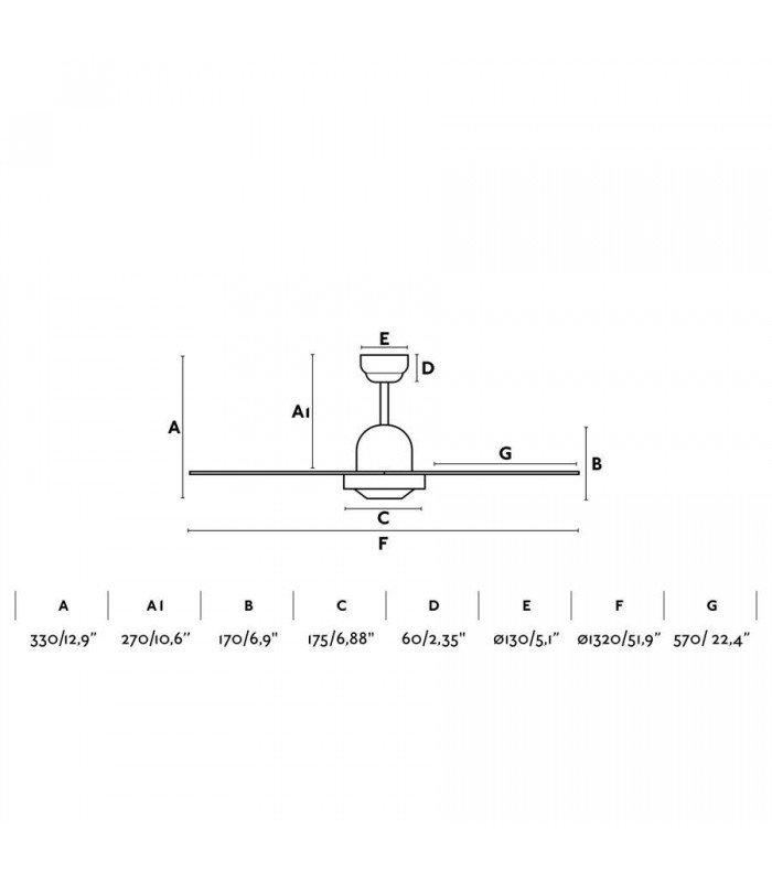 Large Ceiling Fan Without Light White - 2