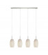 Batista 4 Lamp Straight Bar Pendant Ceiling Light Satin Nickel-1