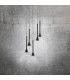 Cortaderas 5 Lamp Cluster Pendant Ceiling Light Black Gold 3 Step Dimming-2