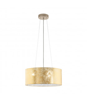 Viserbella 3 Lamp Cylindrical Pendant Ceiling Light Champagne-1