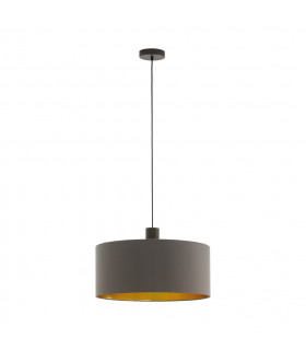 Concessa Cylindrical Pendant Ceiling Light Dark Brown-1