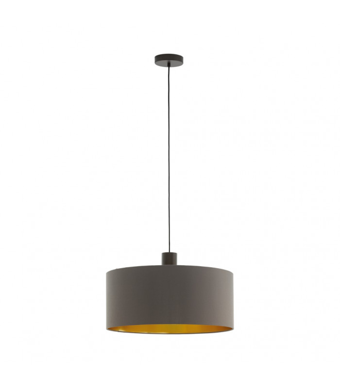 Concessa Cylindrical Pendant Ceiling Light Dark Brown-1