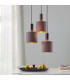 Concessa Cylindrical Pendant Ceiling Light Dark Brown-2