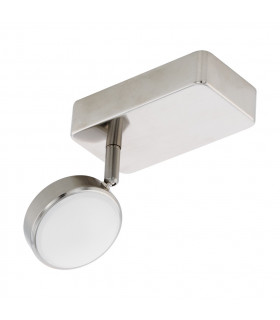 Corropoli Led Single Spotlight Satin Nickel Remote + APP Control BLE CCT RGB-1