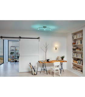 Corropoli Led Single Spotlight Satin Nickel Remote + APP Control BLE CCT RGB-2