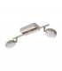 Corropoli Led 2 Lamp Twin Spotlight Satin Nickel Remote + APP Control BLE CCT RGB