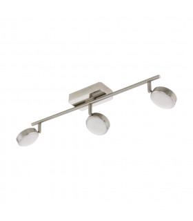 Corropoli Led 3 Lamp Spotlight Bar Satin Nickel Remote + APP Control BLE CCT RGB-1