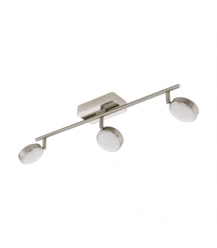 Corropoli Led 3 Lamp Spotlight Bar Satin Nickel Remote + APP Control BLE CCT RGB-1