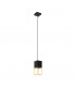 Montebaldo Slim Pendant Ceiling Light Black Gold