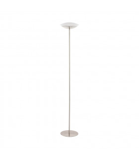 Frattina Led Uplighter Floor Lamp Satin Nickel Remote + APP Control BLE CCT RGB-1