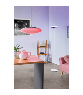 Frattina Led Uplighter Floor Lamp Satin Nickel Remote + APP Control BLE CCT RGB-2