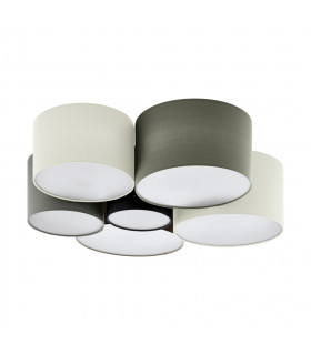 Pastore 6 Lamp Cylindrical Ceiling Light White