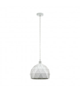 Roccaforte Dome Pendant Ceiling Light White-1