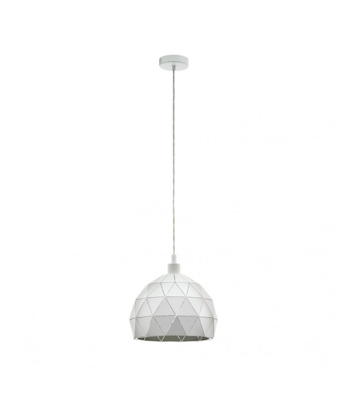 Roccaforte Dome Pendant Ceiling Light White-1