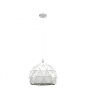 Roccaforte Dome Pendant Ceiling Light White