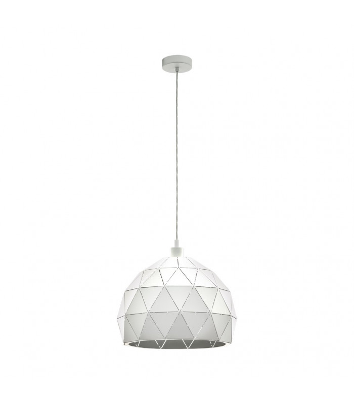 Roccaforte Dome Pendant Ceiling Light White