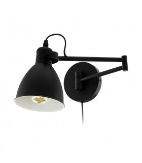 San Dome Wall Light Black