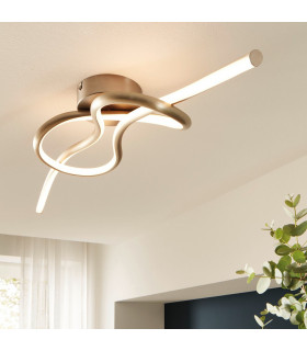 Novafeltria Integrated LED Semi Flush Light Satin Nickel-2