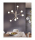 Gradoli 8 Lamp Multi Arm Pendant Ceiling Light White Chrome-2
