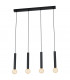 Cortenova 4 Lamp Straight Bar Pendant Ceiling Light Black-1