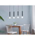 Cortenova 4 Lamp Straight Bar Pendant Ceiling Light Black-2