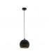 Camastra Dome Pendant Ceiling Light Black Gold-1