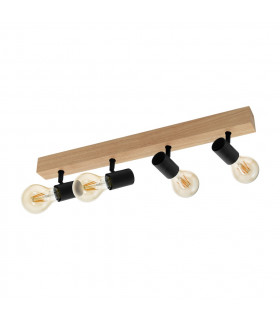 Townshend 4 Lamp Spotlight Bar Brown Black-1