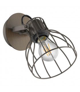 Sambatello Single Spotlight Brown Silver-1