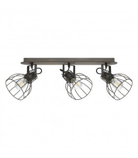 Sambatello 3 Lamp Spotlight Bar Brown Silver-1