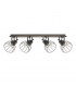 Sambatello 4 Lamp Spotlight Bar Brown Silver