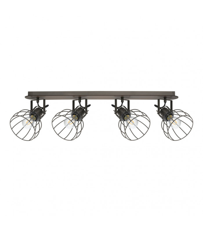 Sambatello 4 Lamp Spotlight Bar Brown Silver