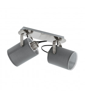 Villabate 2 Lamp Twin Spotlight Satin Nickel